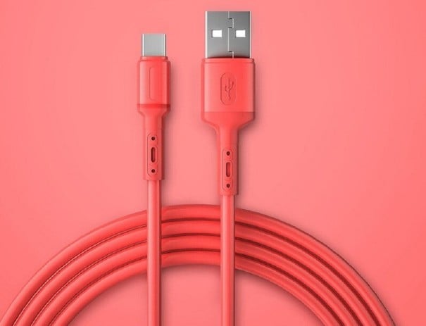 USB til USB-C datakabel K667 rød 1 m