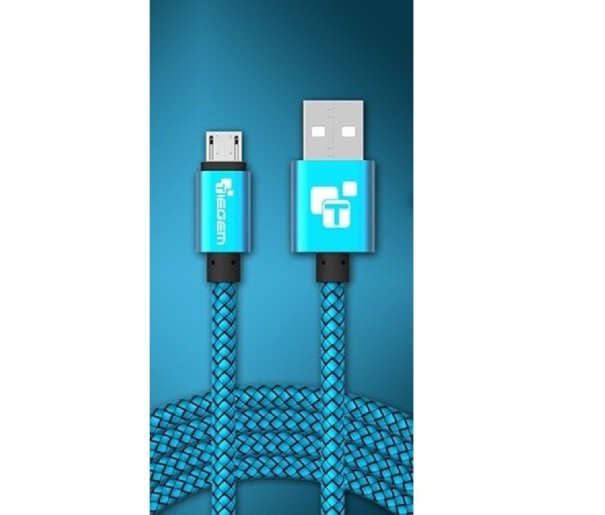 USB till Micro USB datakabel K591 blå 25 cm