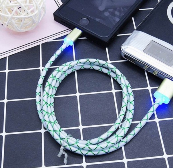 USB till Micro USB datakabel K611 grön