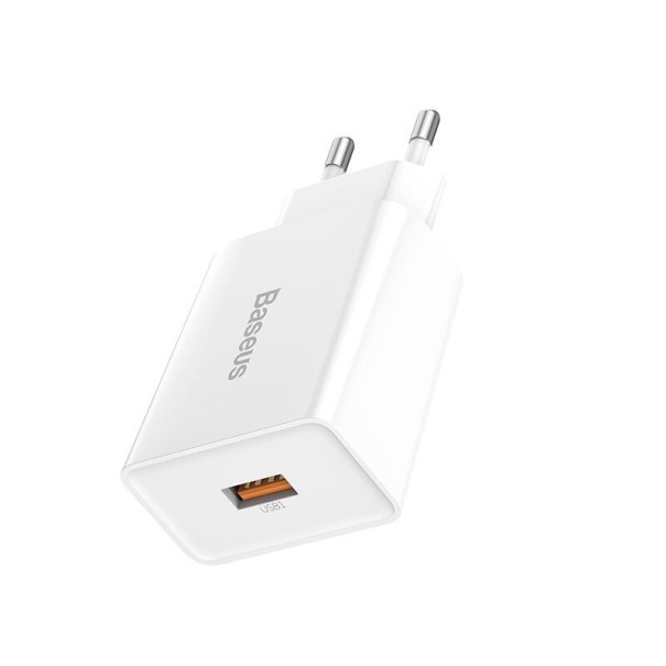 USB Τροφοδοτικός Αντάπτορας Quick Charge K689 λευκό