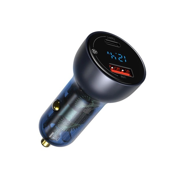 USB/USB-C 65W biloplader sort 1