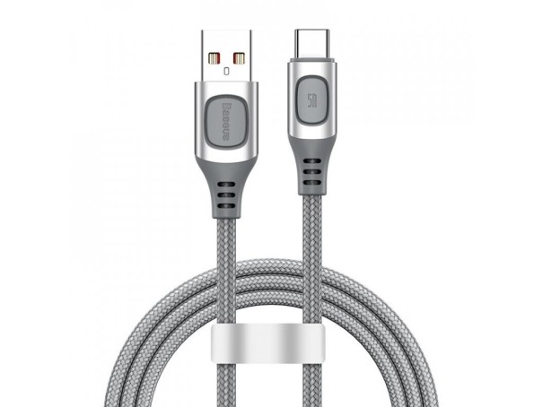USB / USB-C-datakaapeli K685 hopeinen 1 m