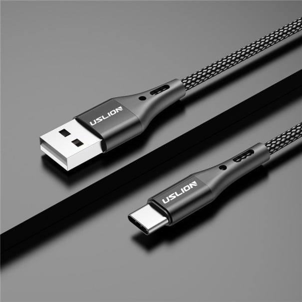 USB-/USB-C-Datenkabel schwarz 3 m