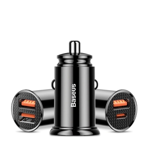 USB / USB-C hurtigopladningsadapter til bil 1