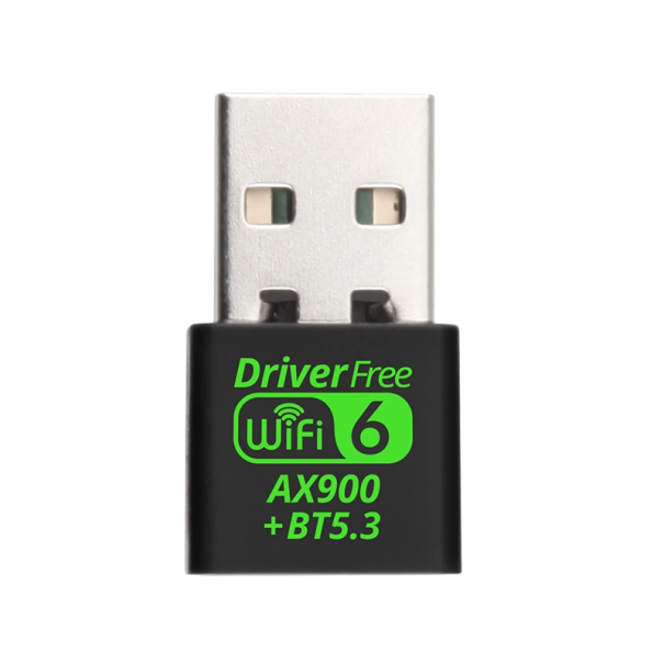 USB WiFi 6 Bluetooth 5.3 -sovitin 2in1 2.4G/5G langaton vastaanotin 600Mbps kaksikaistainen verkkokortti WPA3 sisäinen antenni tietokoneelle 1