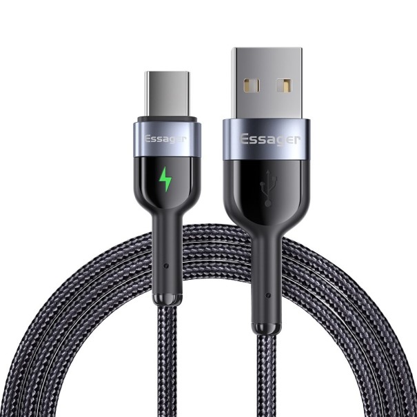 USB-zu-USB-C-Datenkabel K548 schwarz 2 m