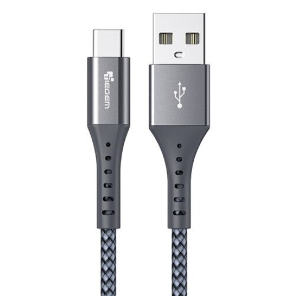 USB-zu-USB-C-Datenkabel K687 silbern 30 cm