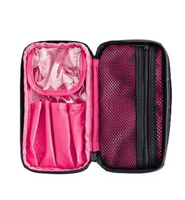 Utazási kozmetikai táska C688 sötét rózsaszín 1