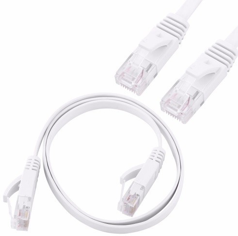 UTP kabel pro připojení k internetu bílá 1m