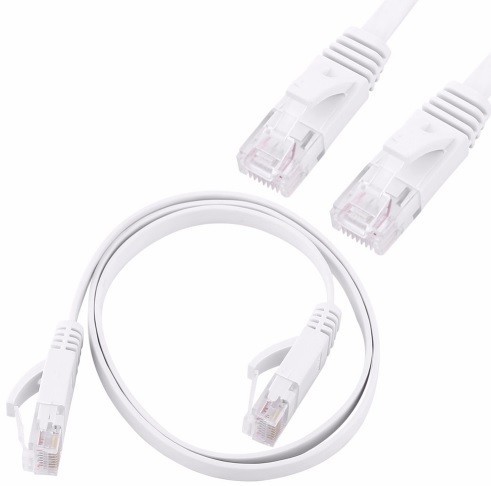 UTP-kabel til internetforbindelse hvid 5m