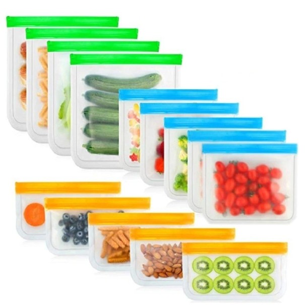 Uudelleensuljettava ZIP-ruokapussi 14 kpl 1