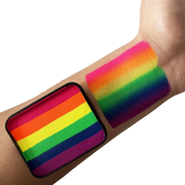 UV-glimmende lichaams- en gezichtsverf 30 g Professionele regenboog lichaams- en gezichtsverf Halloween-make-up 10