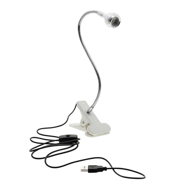 UV-lamp met clip wit