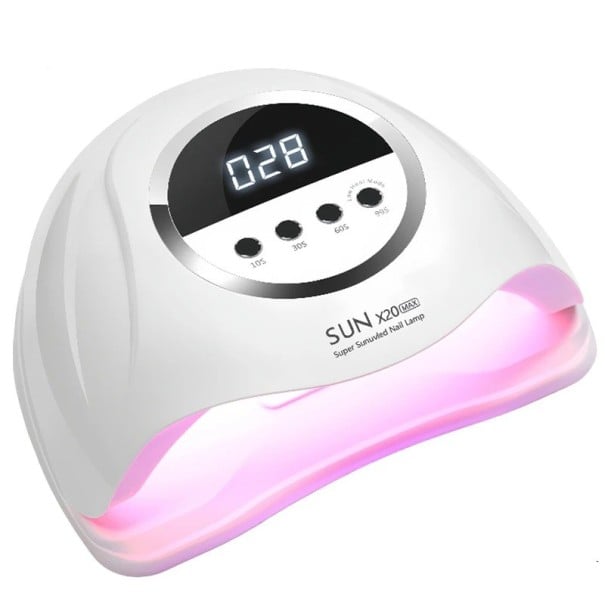 UV LED lampa na nehty 320 W 72 LED diod s IR senzorem a dotykovým displejem 4 časy vytvrzování ABS plast Bílá Na gelové nehty i manikúru 1