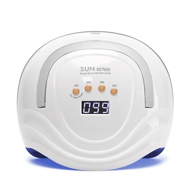UV LED lampa na nehty 81 LED diod automatický senzor a LED displej časovač 10 s 30 s 60 s i 99 s ABS plast Bílá Na gelové nehty a manikúru 1