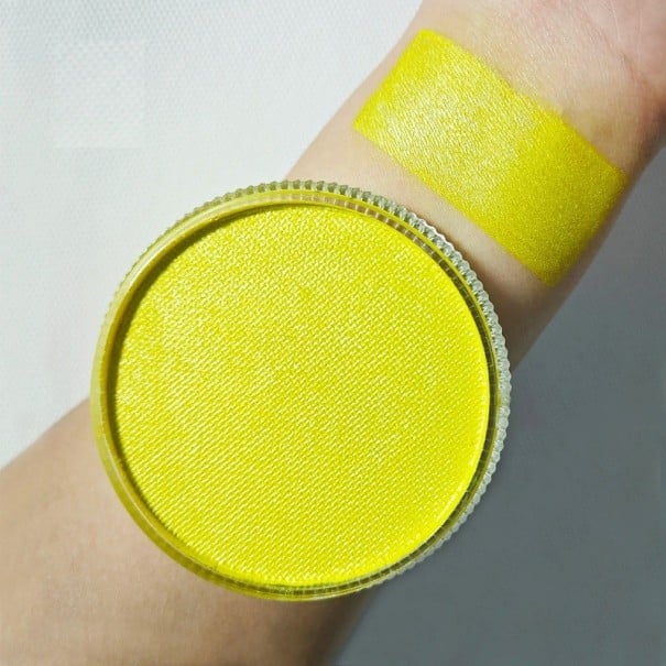 UV-lichtgevende lichaams- en gezichtsverf Professionele UV-verf 30 g Langdurig effect Halloween-make-up lichtgeel