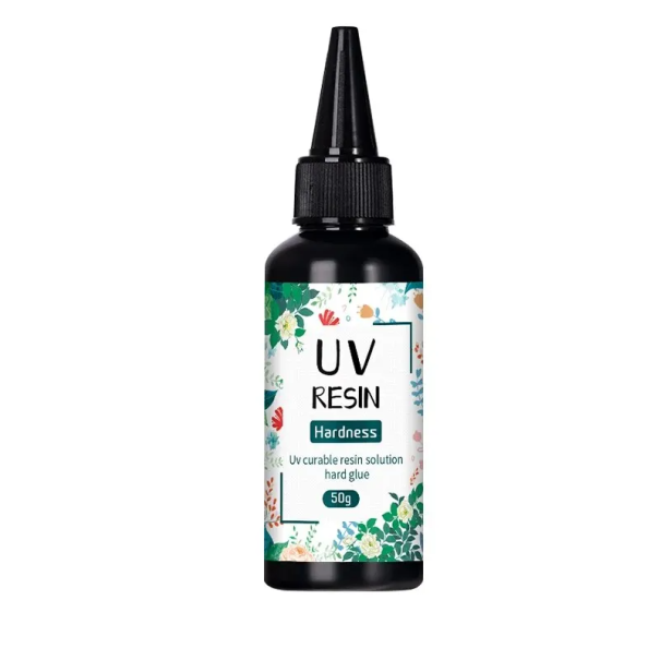 UV pryskyřičné lepidlo 50 g Epoxidová pryskyřice Bezbarvá kapalina Rychleschnoucí Křišťálová tvrdost Výroba šperků DIY Dekorace 1