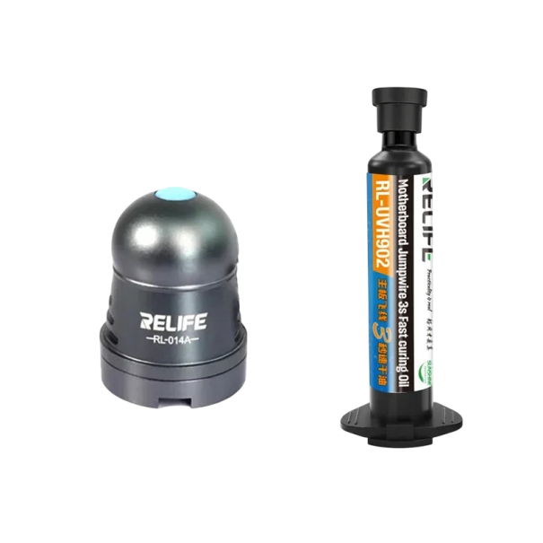 UV vytvrzovací lampa s reflektorem USB + UV lepidlo 1 ks černá sada pro opravy displejů mobilních telefonů a elektroniky 1