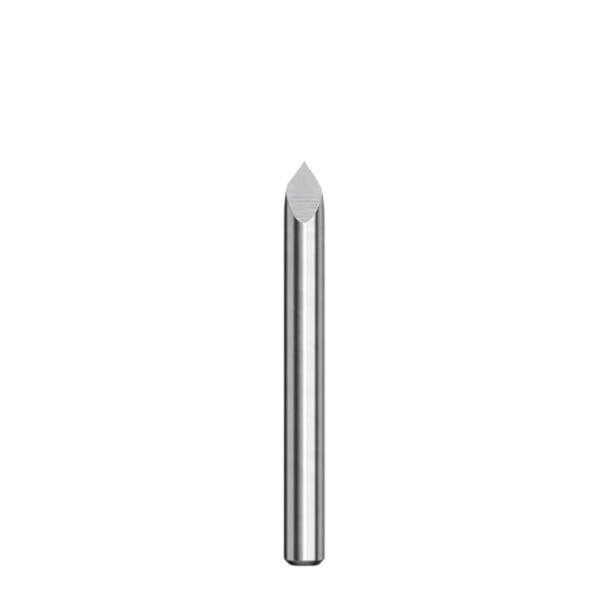 V-frézy pro CNC 60° x 0,3 mm Balanço 10 unid Frézas de gravação triplas em metal duro Haste 3,175 mm Comprimento 30 mm Prateado Linhas fortes 1