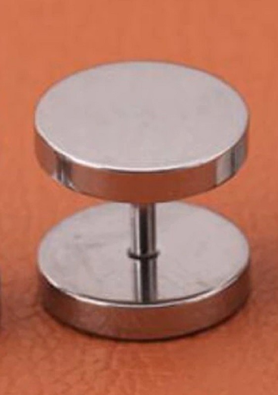 Väärennetyt korvatulpat hopeinen 10 mm