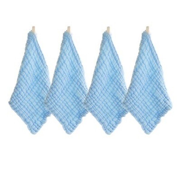 Vaatdoek 4 stuks lichtblauw