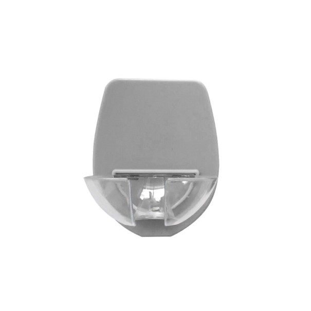 Vægmonteret glasholder grå