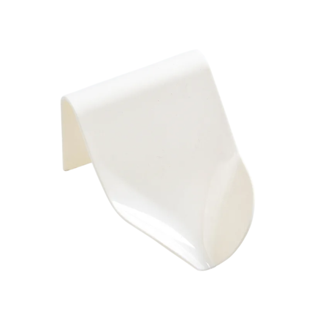 Vægmonteret sæbeskål i plastik 11,5×8×9 cm, selvdrænende sæbeskål med vandafløb, sæbeholder til badeværelset, ingen boring, klæbemontering hvid