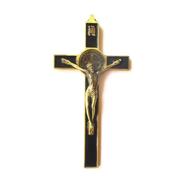 Väggkors med Jesus guld