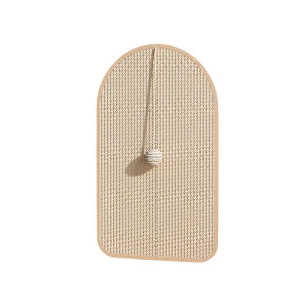 Väggmonterad sisal kattklösträd 33 x 55 cm Oval form Mot skrubbning av väggar, naturligt material, stabil och hållbar, lämplig för alla katter 1