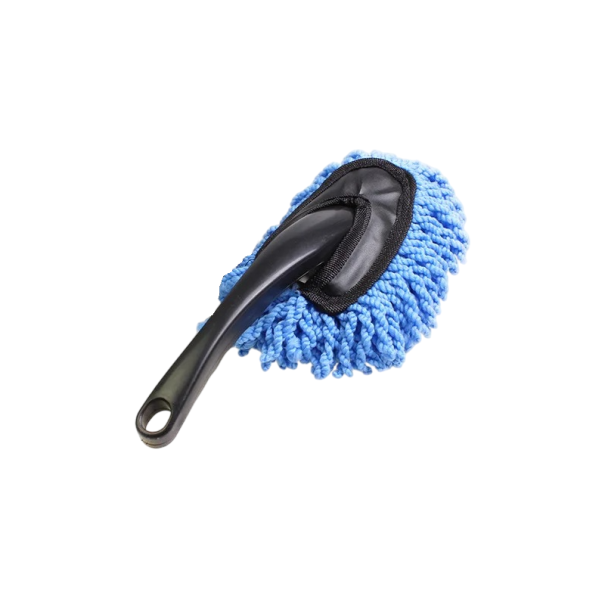Vahausmoppiharja auton puhdistukseen 30 x 10 cm kuitua, muovia, kiillotus, korin raitoja jättämätön puhdistus, autonhoito, yksityiskohtainen puhdistustarvike sininen