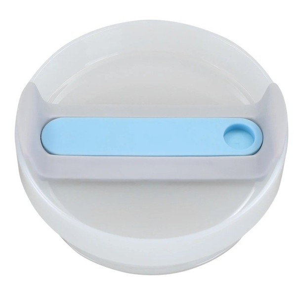 Vaihtokansi Stanley Cupille 10 x 4 cm Muovikansi silikonitiivisteellä Roiskeenkestävä kansi Kansi pillireiällä Termosmuki sininen