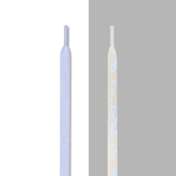 Valaisevat kengännauhat 160 cm valkoinen
