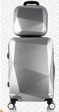 Valise de luxe pour femmes J3209 argenté