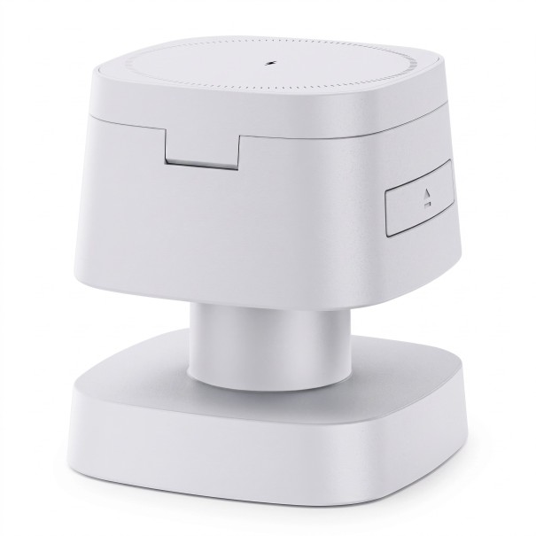 Valoisa magneettinen langaton latausteline iPhone Apple Watch ja AirPods lampulla ja vetäytyvällä MagSafe-kellonlataajalla valkoinen