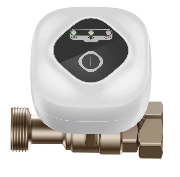 Valvola intelligente DN20 con Wi-Fi 88 x 25 x 25 mm ottone pressione 1,6 MPa diametro 13 mm bianca per controllo remoto e chiusura dell'acqua 1