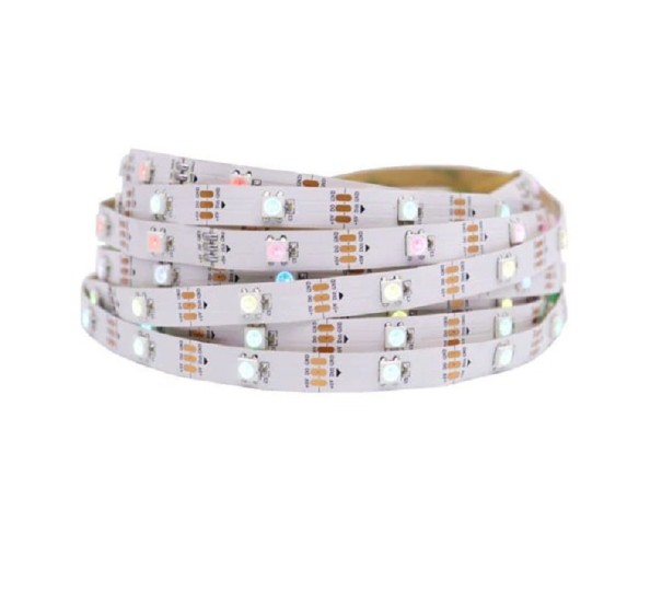Vandtæt RGB LED-strimmel J279 hvid 5 m