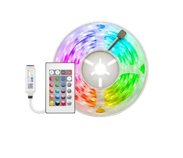Vandtæt RGB LED-strimmel med bluetooth J274 10 m