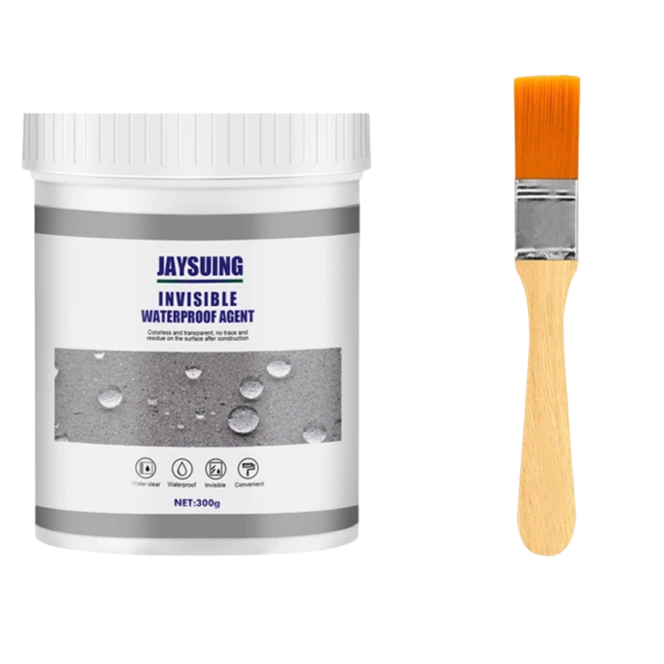 Vandtæt universallim 300 g transparent fugemasse isoleringslim med pensel 1