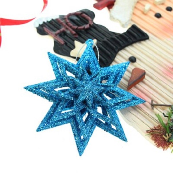 Vánoční 3D hvězda modrá