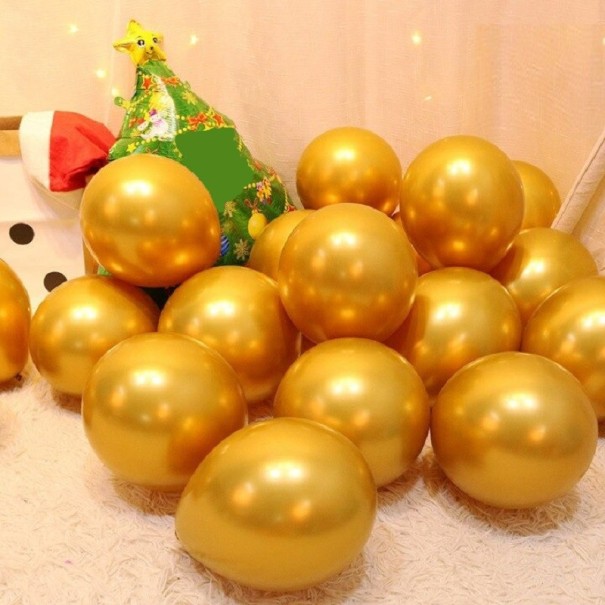 Vánoční balónky 30 ks P4046 zlatá
