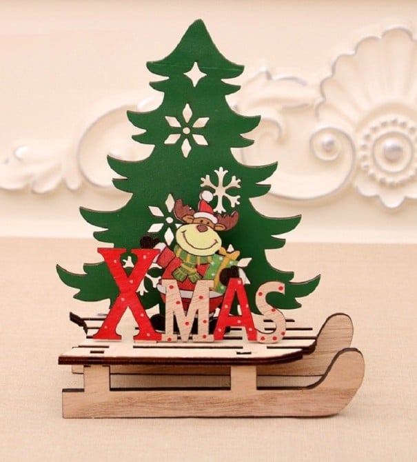 Vánoční dřevěná dekorace Xmas 3