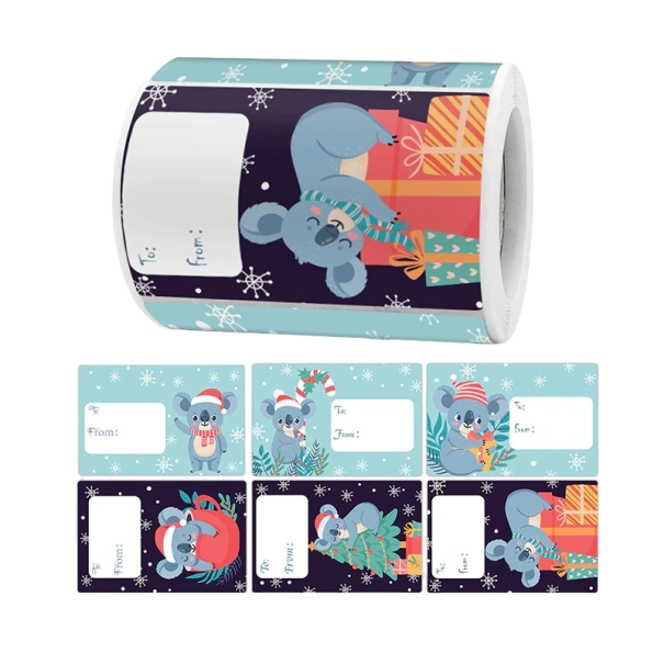 Vánoční jmenovky 7,5 x 5 cm 50 ks 2