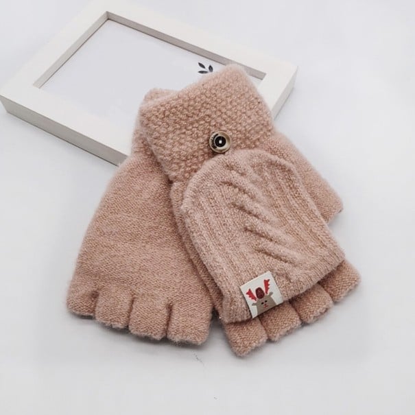 Vánoční rukavice starorůžová