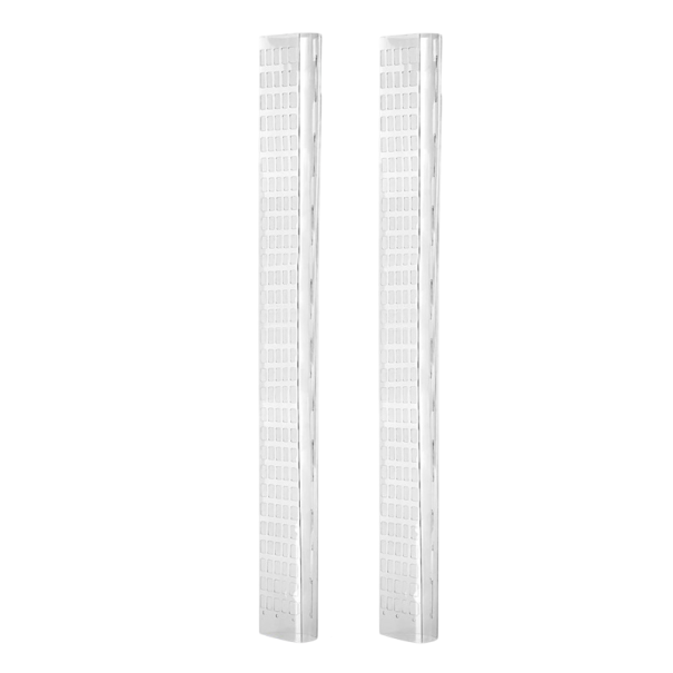 Varão de suporte plástico para plantas trepadeiras 2 pcs 120 × 10 cm branco para crescimento vertical de plantas de interior e apoio de caules 1