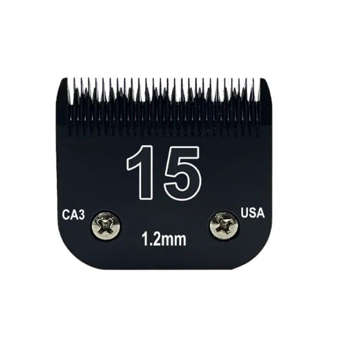 Varaosa leikkauspää Andis-, Wahl-, Oster-, Furzone-, Laube-, Heiniger- ja Conair-koneille 1,2 mm Malli 15 1