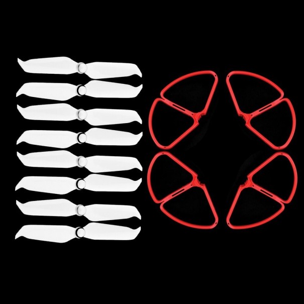 Varapotkurit ja suojarenkaat DJI Phantom 4 Pro -droonille punainen