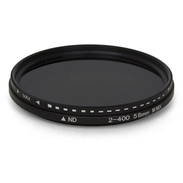 Variabler ND-Filter, 55 mm, ND2 bis ND400, einstellbarer Neutraldichtefilter für Kameraobjektiv-Fotografiezubehör 1