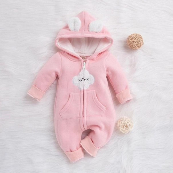 Varme babyoveralls T2560 rosa 0-3 måneder