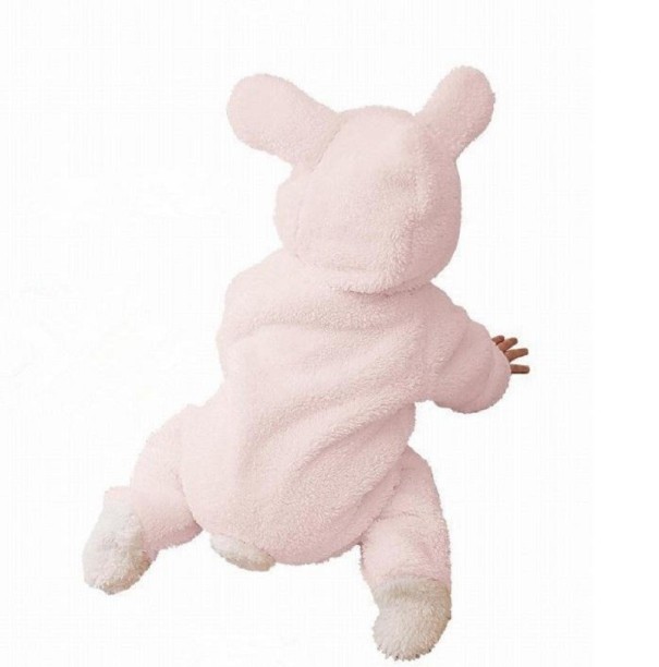 Varme babyoveralls T2748 rosa 0-3 måneder
