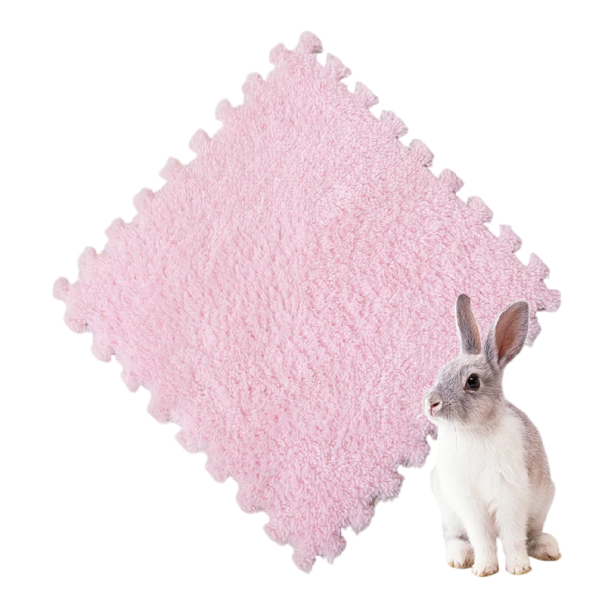 Värmemattor för husdjur 10 st 30 x 30 cm Termisk isolering Skumplattor med pusselkanter Mjuka golvplattor ljusrosa